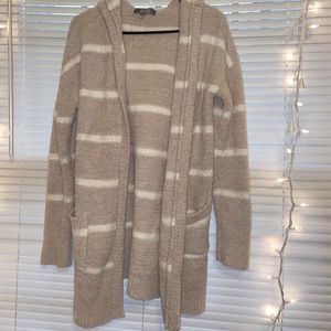 Stripped long sleeve cardigan